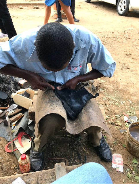 Mending boots