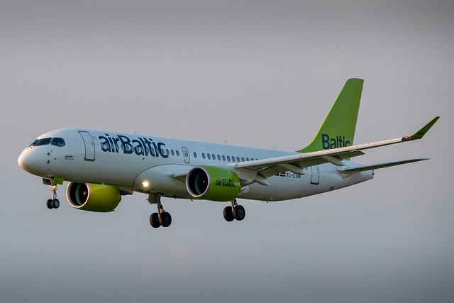 Air Baltic - CS300 / A220-300 [YL-CSM] at Luxembourg Findel Airport - 01/05/19
