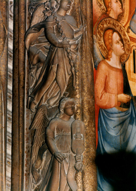 Firenze, Toscana, Orsanmichele, tabernacolo dell'Orcagna, detail