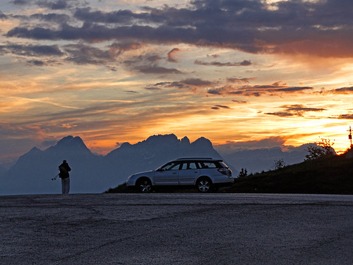 Monte Zoncolan sunset by Vid Pogacnik, Monte Zoncolan sunset. Photo: Jasmina Pogačnik.outdoor hiking mountain landscape italy italia carnia