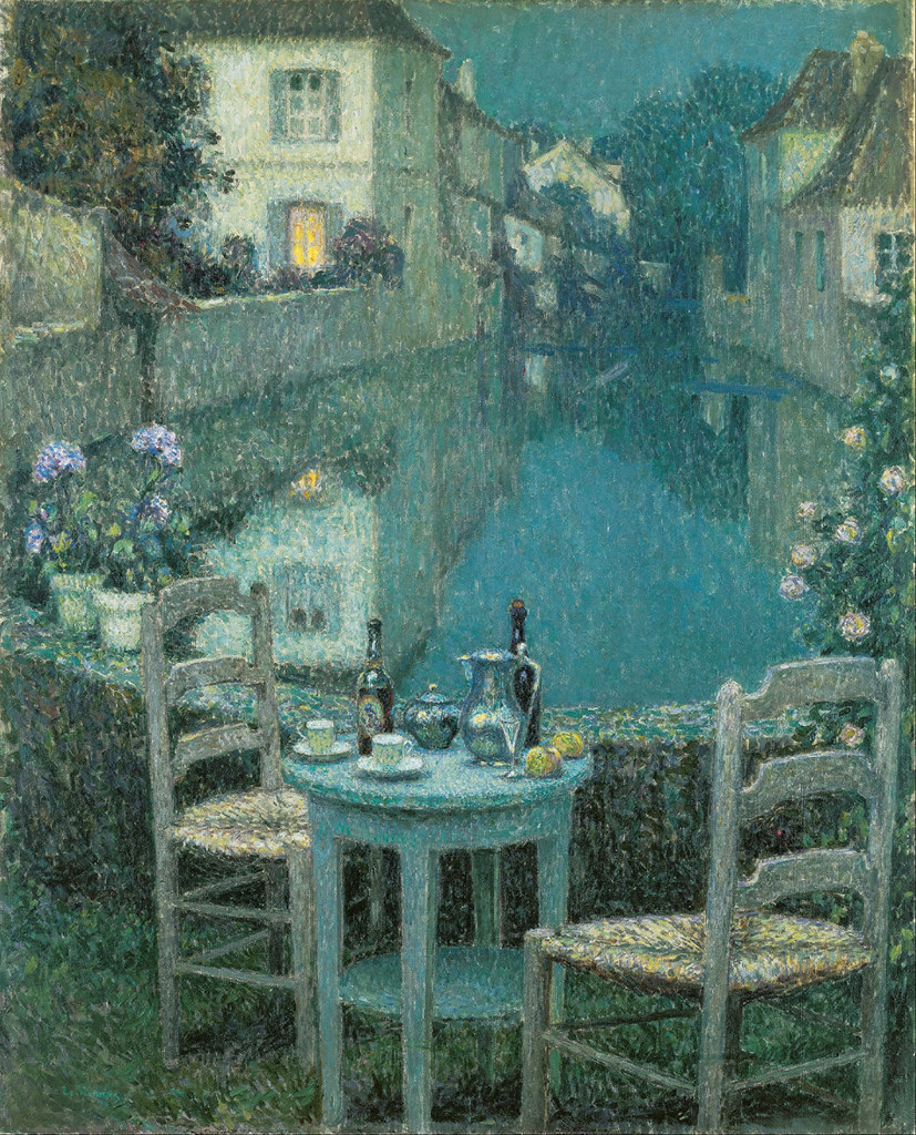 Henri Eugene Augustin Le Sidaner «Small Table in Evening Dusk», 1921 г.