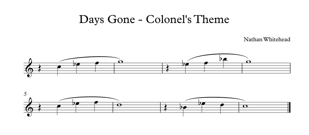 Days Gone - Colonel's Theme