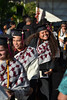 Graduates are all smiles during the recessional at Hawaii Community College–Palamanui. Hawaii CC Palamanui celebrated spring 2019 commencement on Saturday, May 11, 2019 at the Palamanui campus.

Go the Hawaii Community College’s Flickr album for more photos from the Palamanui ceremony: <a href="https://www.flickr.com/photos/53092216@N07/sets/72157680393778068">www.flickr.com/photos/53092216@N07/sets/72157680393778068</a>