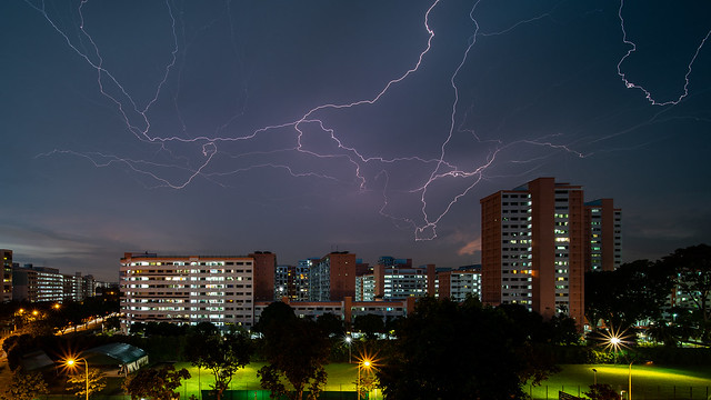 Lightning at my neighbourhood
