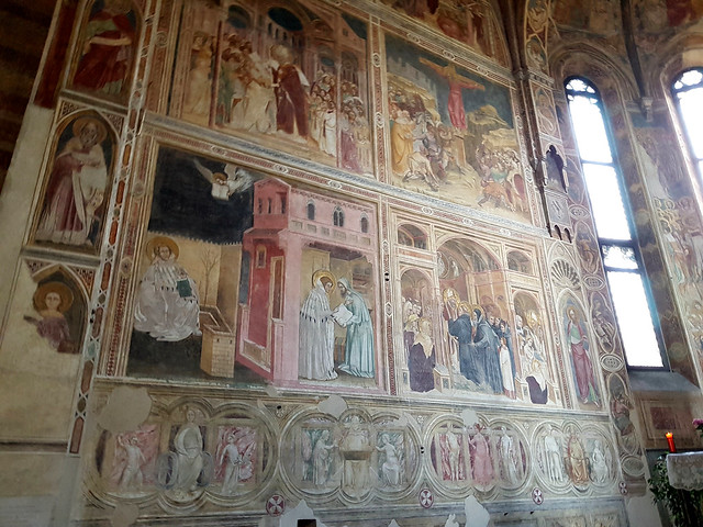 Padoue, Vénétie, Italie: église des érémitiques (Chiesa degli eremitani), cycle de l’histoire des saints Filippo et Agostino