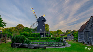 Summer sunrise over Bursledon Windmill, Hampshire, UK