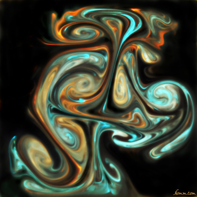 Fluid Motion ephemeral liquid art created with dyes