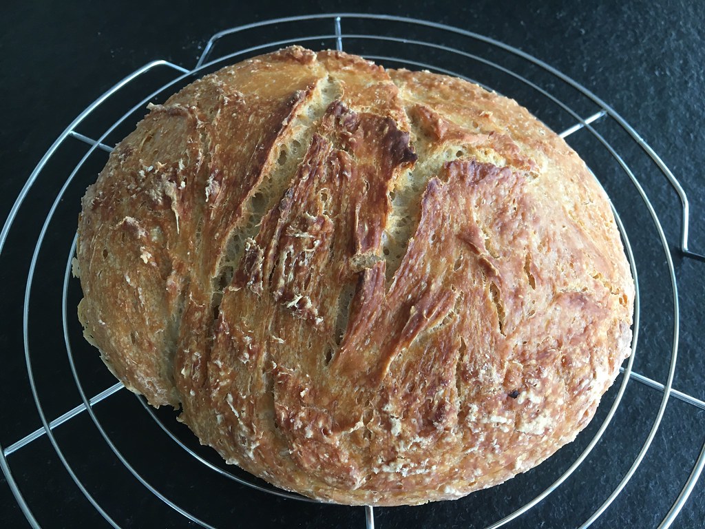 Home made fresh bread loaf