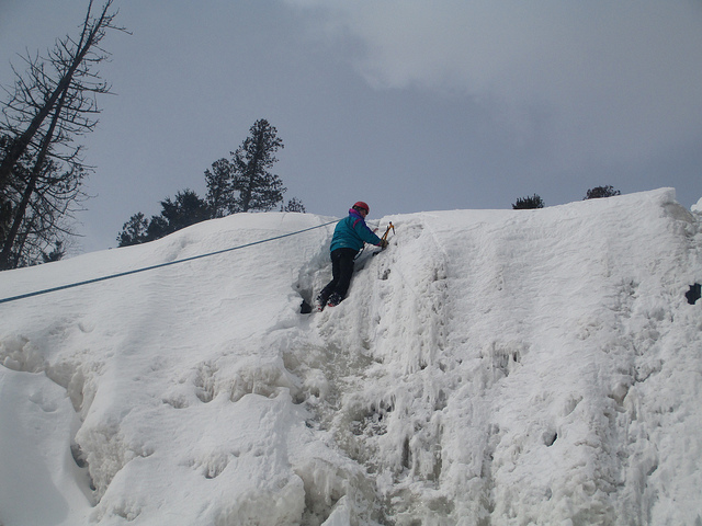ann ice climbing in 2014