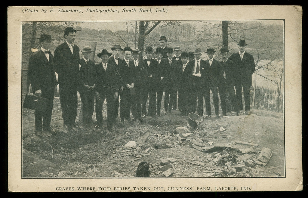 Grave Where Four Bodies Taken Out, 1908 - Belle Gunness