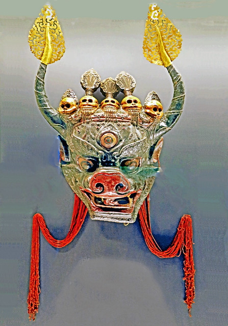 China 2017. Shanghai's Museum. Tibetan Mask.