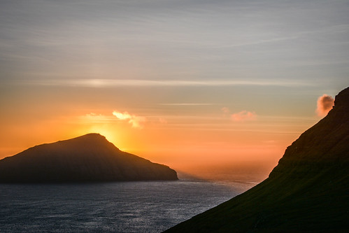 Norðradalur, Streymoy, Faroe Islands. by Marie-Laure Even, 2016 cloud coast colour december europe evening faroeislands island landscape marielaureeven mountai