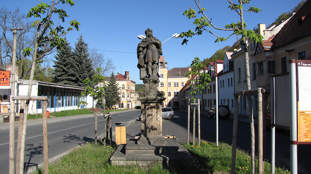 socha sv. Floriána v Horním Slavkově