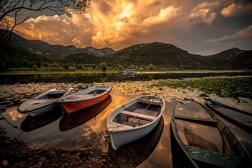 skadarskojezero rijekacrnojevića montenegro boats sunset skadar prijestonicacetinje me