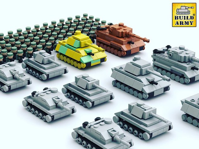 Salón creer Descortés Lego micro WW2 German tanks by Buildarmy | Original designed… | Flickr