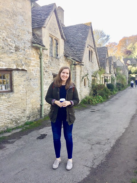 Michelle Shevin-Coetzee, visiting Bibury as a Fulbright-Schuman Researcher to the United Kingdom