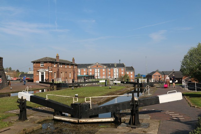 21st April 2019. Shropshire Union Locks. The Easter Sunday Boat Gathering at the National Waterways Museum, Ellesmere Port, Cheshire.