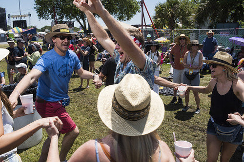 Happy fans at Jazz Fest day 2 on April 26, 2019. Photo by Ryan Hodgson-Rigsbee RHRphoto.com