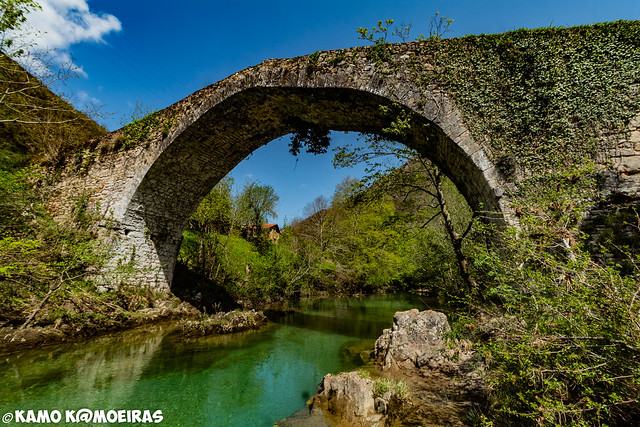 puente romano, senda del rio dobra, Cangas de Onis