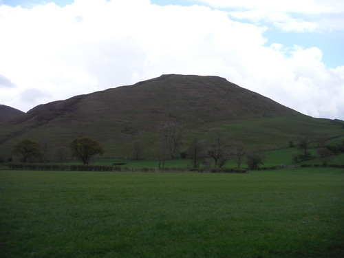 Thorpe Cloud from field beside Dove SWC Walk 326 - Dovedale (Ashbourne Circular)