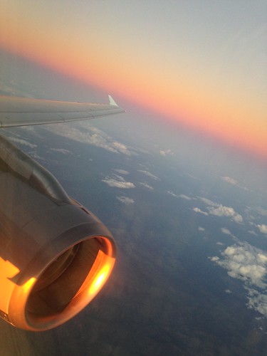 Flying Through Sunset