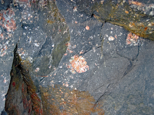Clast-rich impact pseudotachylite (Sudbury Breccia, Paleoproterozoic, 1.85 Ga; Windy Lake Northwest roadcut, Sudbury Impact Structure, Ontario, Canada) 43