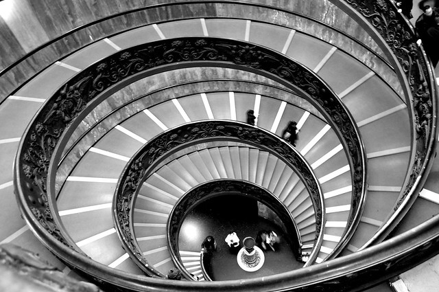 Bramante Staircase; spiral stairs of the Vatican Museums, designed by Giuseppe Momo in 1932