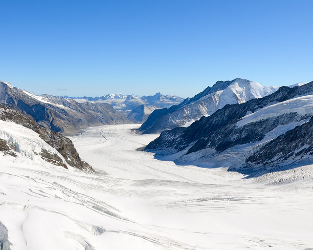 Glaciar Aletsch desde el Jungfraujoch