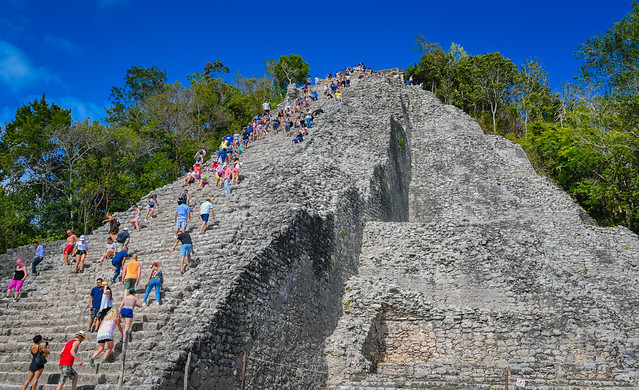 Nohoch Mul Pyramid - Cobá Maya Ruins - Coba Mexico