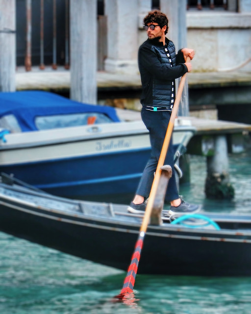 Gondolier #venice #grandcanal #male #gondola #gondolier
