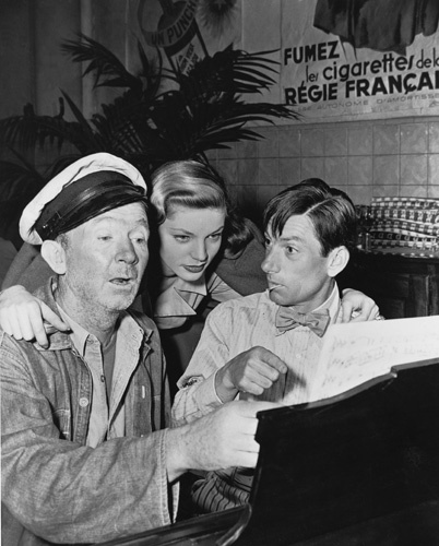 To Have and Have Not - Backstage - Walter Brennan, Lauren Bacall, Hoagy Carmichael