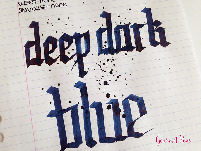 Cult Pens Diamine Deep Dark Blue Ink Review 7