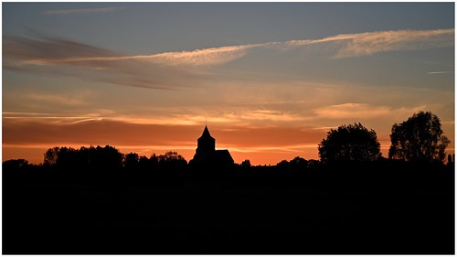 sintmartinuskerk oudzevenaar gelderland sunset kerk church landschap landscape