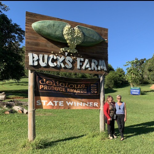 Vanessa and Jenni at Buck's Farm