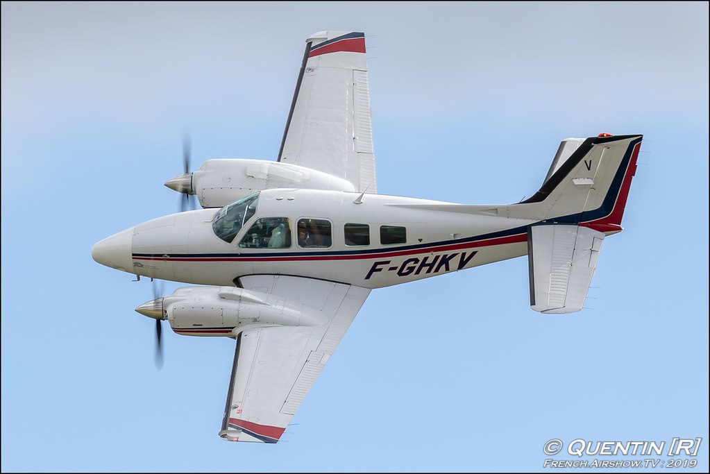 Beech 58 Baron F-GHKV Meeting aerien Airexpo 2019 - Aerodrome de Muret-Lherm Canon Sigma France French Airshow TV photography Airshow Meeting Aerien 2019