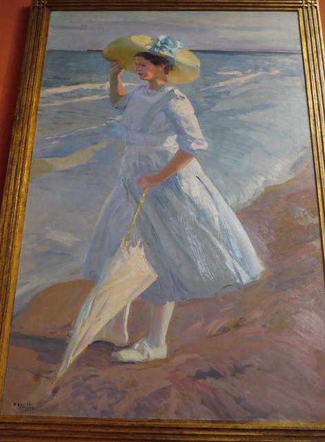 "Elena en la playa", 1909, Joaquin Sorolla y Bastida (1863-1923), Musée Sorolla, Paseo General Martinez Campos, Madrid, Castille, Espagne.