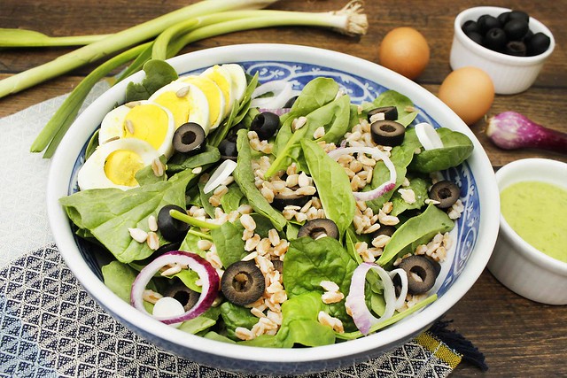 spring-salad-with-green-garlic-dressing