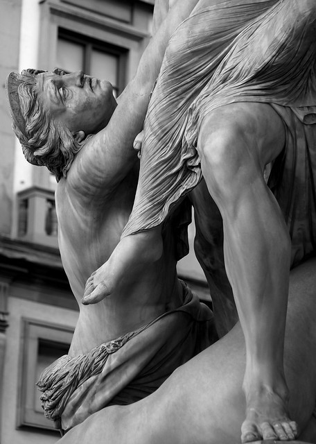 Firenze - Piazza della Signoria - Loggia dei Lanzi -  Ratto di Polissena (The Rape of Polyxena) - Pio Fedi