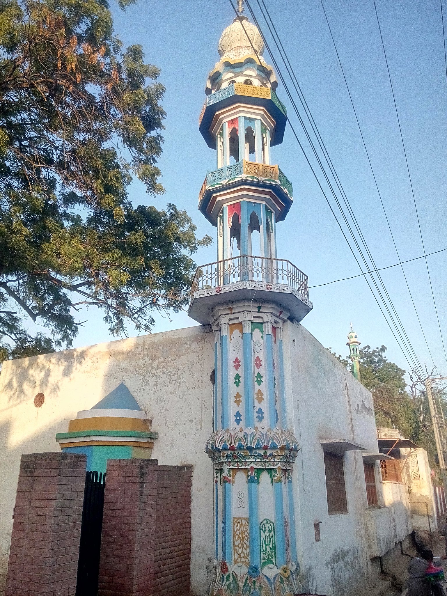 Colorful minaret