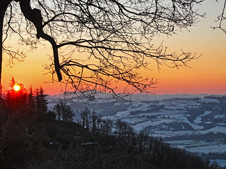 Sunrise above Brisighella