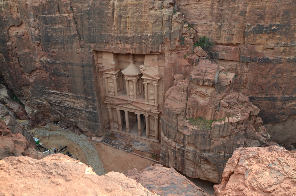 View of the Treasury from Jabal al-Khubtha, Petra, Jordan
