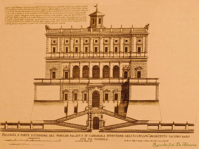 1670 2013 Facciata del Nob.mo Palazzo di Caprarola di Iacomo Barotio. da Vignola