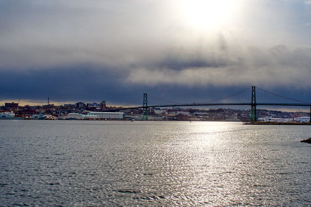 Macdonald Bridge from Alderney Landing, Dartmouth Nova Scotia