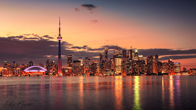 Toronto Cityscape at Dusk (Ontario, Canada)