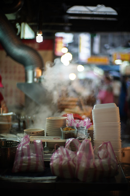 To-Go Area in the Night Market at Taipei , Taiwan.