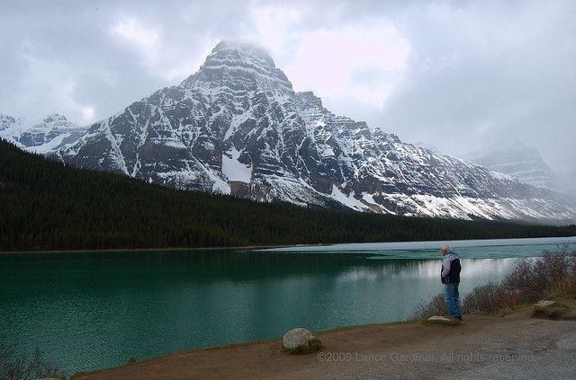 Hank at Mt. Augullie on the Icefields Parkway, Canada