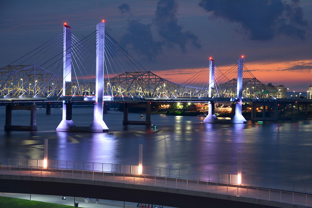 Abraham Lincoln Bridge. Cable-stayed bridge in Louisville, Kentucky