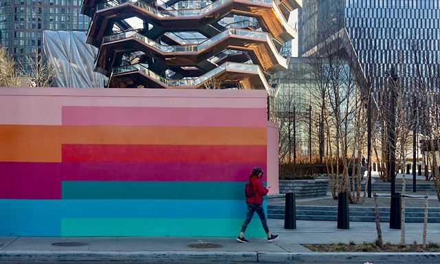 Street colors (stepping out) - Hudson Yards, New York City