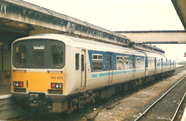 BREL Sprinter Prototype 150002 . Derby Station . 22-June-1985