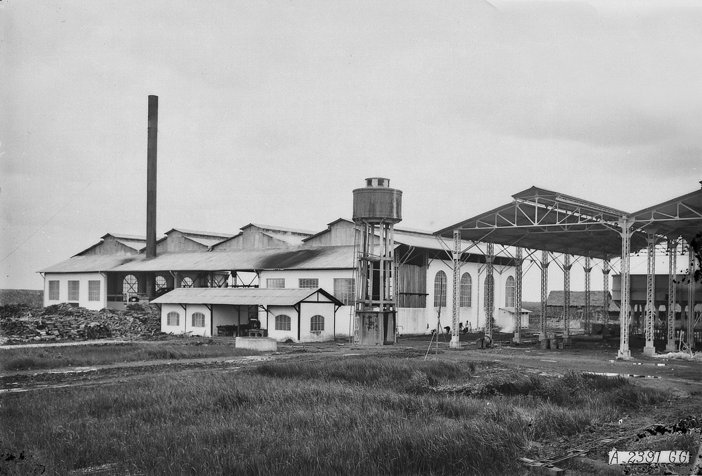 CHOLON 1920-1929 - Sucrerie du Vaico : l'usine (vue de l'arrière) Nhà máy đường Hiệp Hòa, mặt sau (nay thuộc tỉnh Long An)